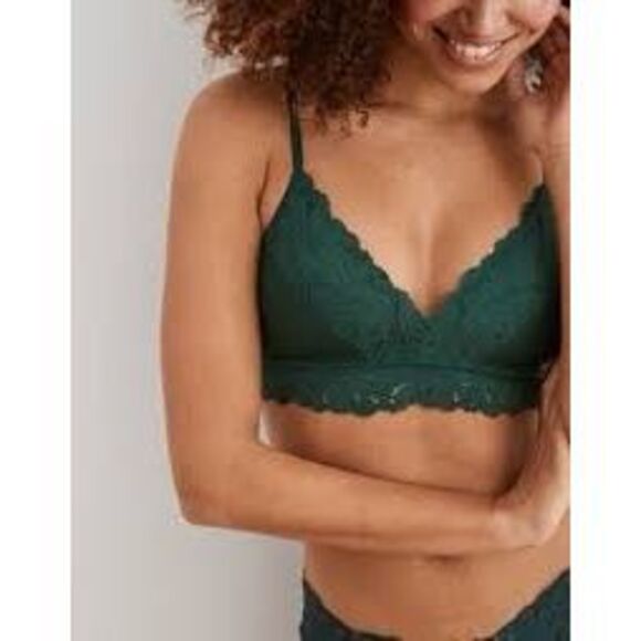 Aerie Green Lightly Lined Wireless Bra 36B - Picture 1 of 9